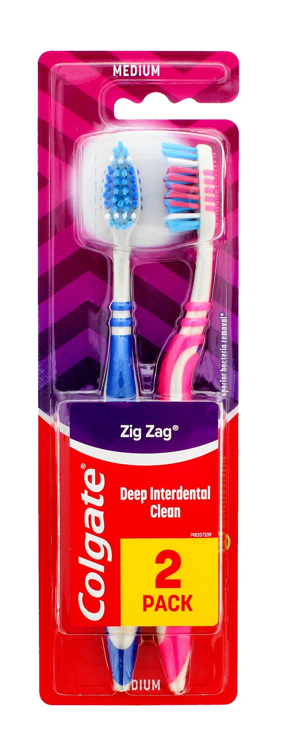 Colgate Zig Zag Plus toothbrush 1+1 Free | Vaistine1.lt