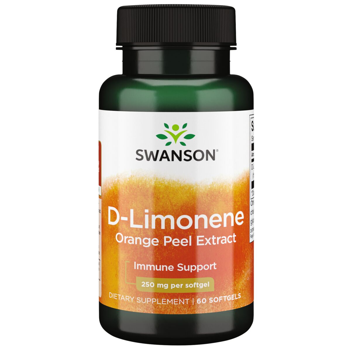 D-Limonene Orange Peel Extract 250mg 60 SGELS - Swanson