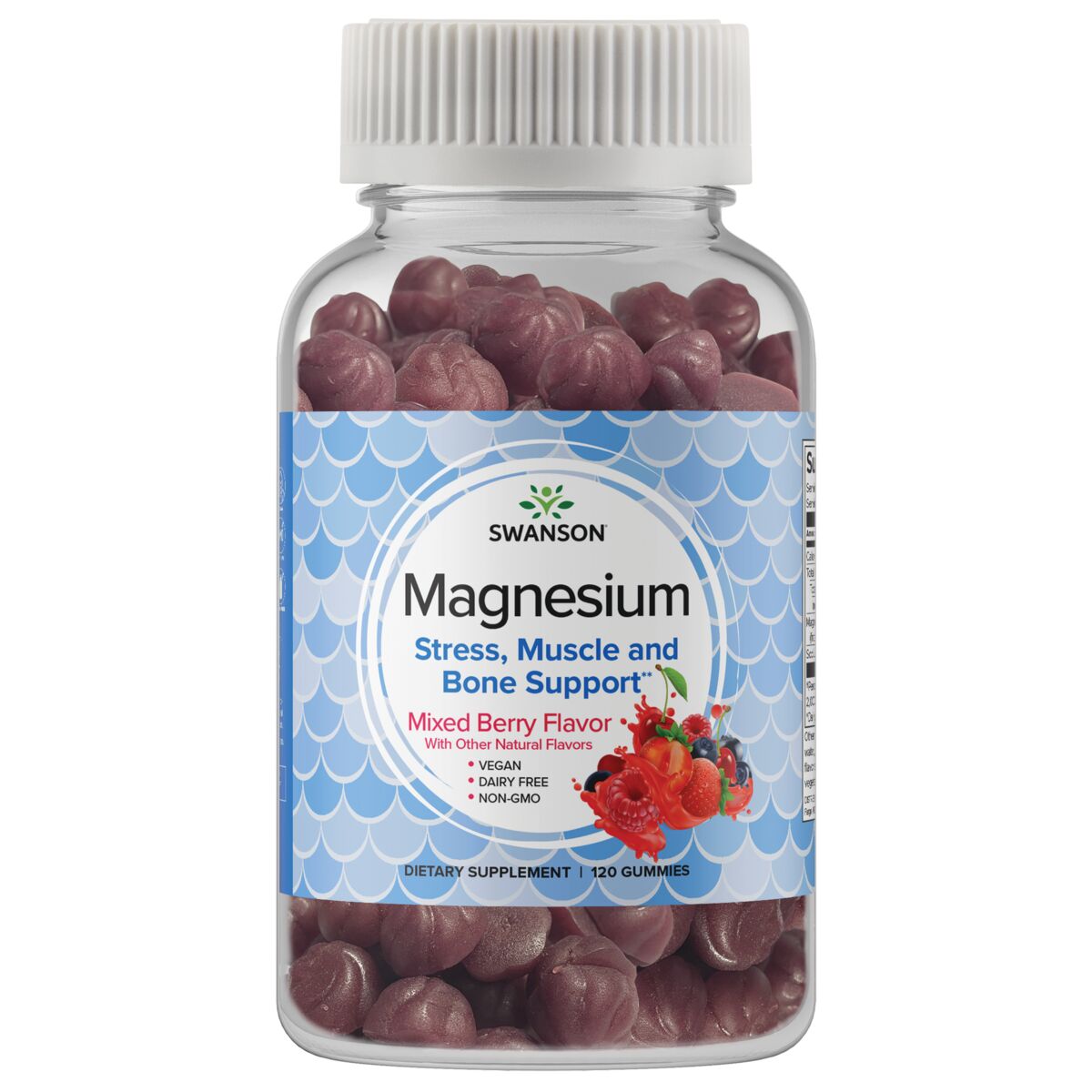 Magnesium - Mixed Berry 100mg 120 Gummies - Swanson