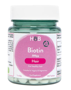 Biotin, 300mcg - 120 tablets - Holland & Barrett