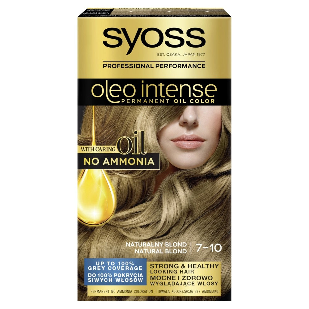 Schwarzkopf Syoss Hair Color Oleo 7-10 Natural Blonde 1pc. | Vaistine1.lt