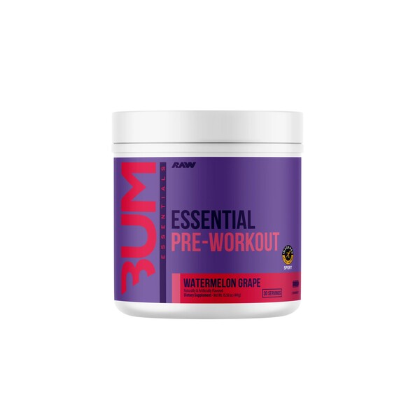 CBUM Essential Pre-Workout, Watermelon Grape - 441g - Raw Nutrition