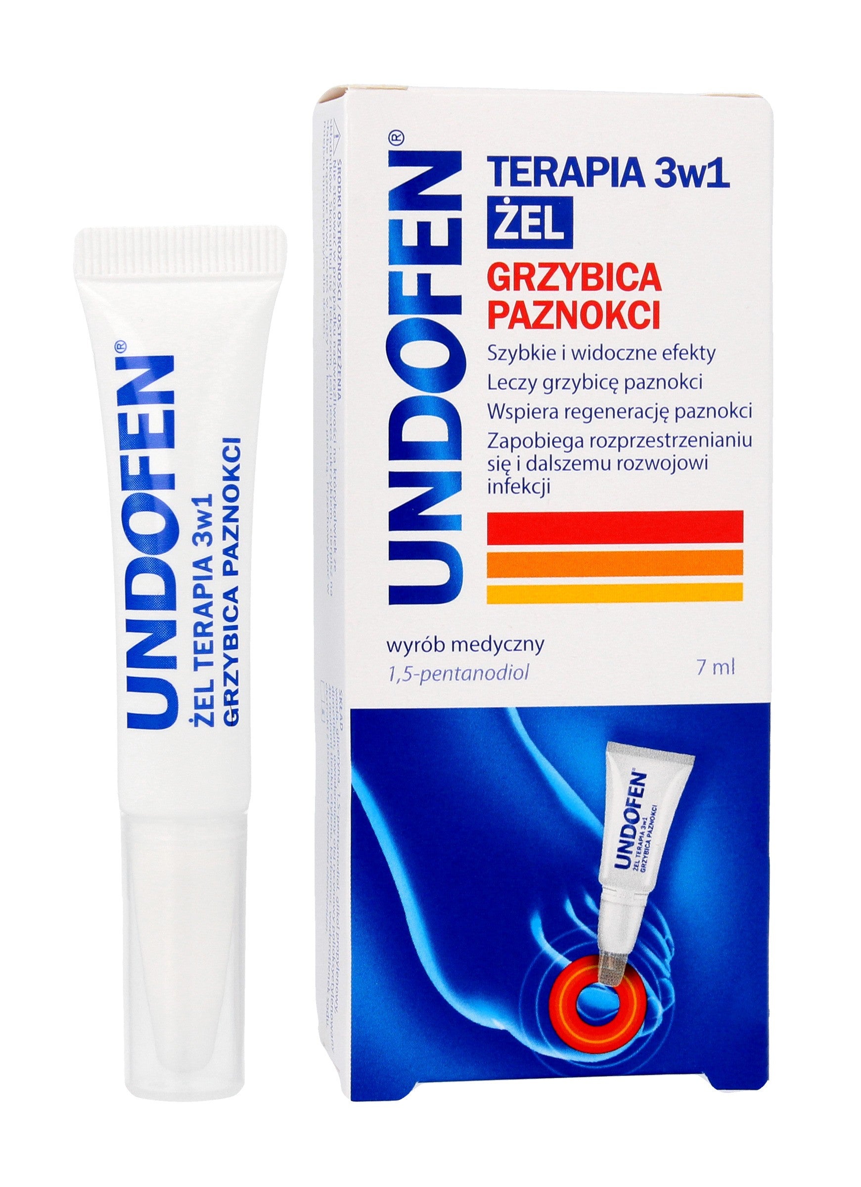 Undofen Therapy 3in1 Gel nagų grybeliui 7ml | WestPharmacy.eu | Vaistine1.lt