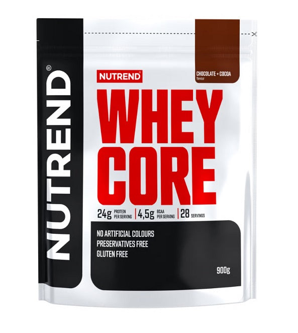 Whey Core, Chocolate + Cocoa - 900g - Nutrend