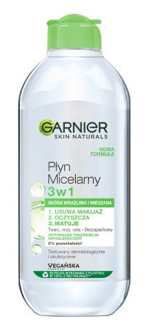 Garnier Essentials Micellar Water for Normal and Combination Skin 3in1 400ml | Vaistine1.lt