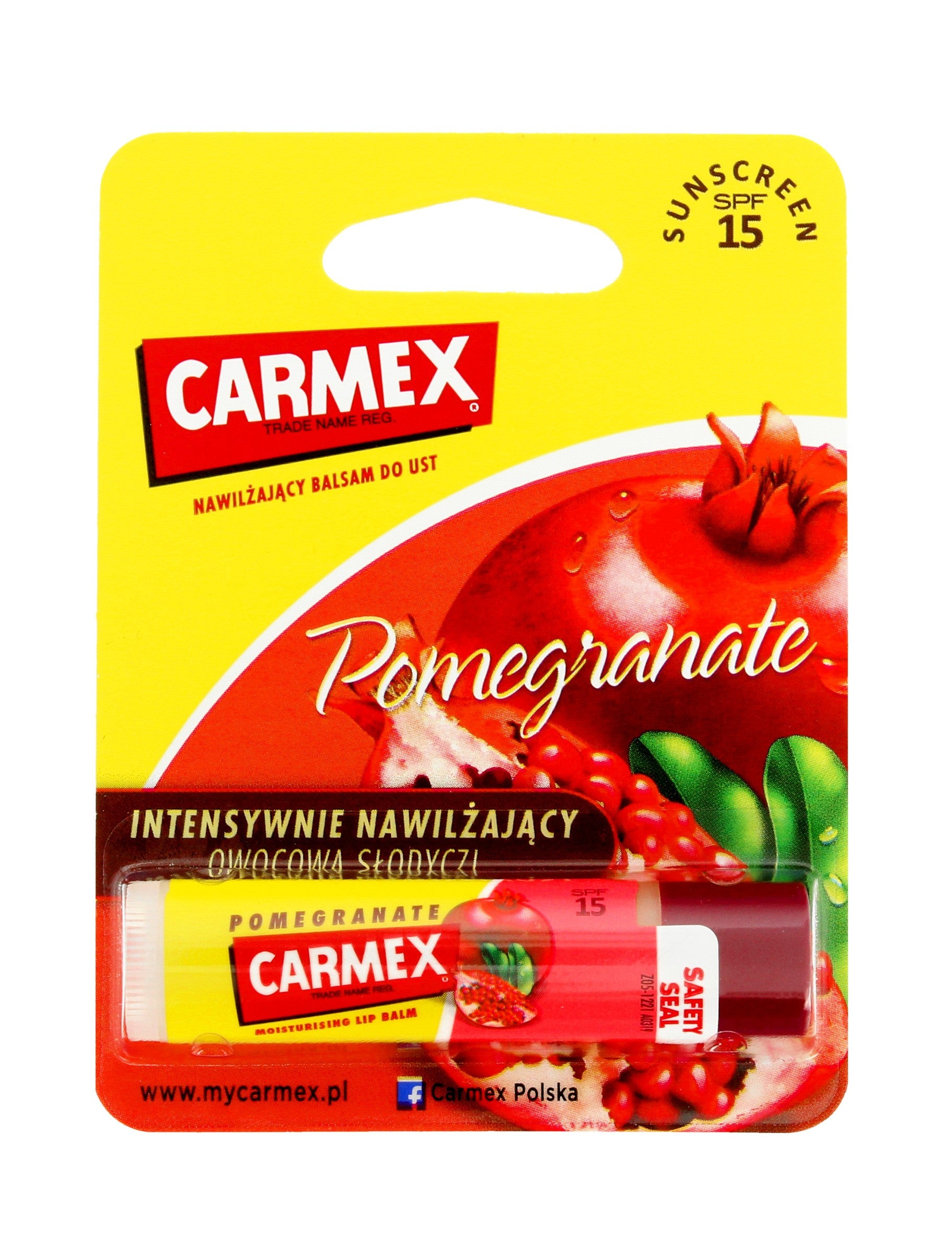 Carmex apsauginis lūpų balzamas granatų 4.25g | Vaistine1.lt