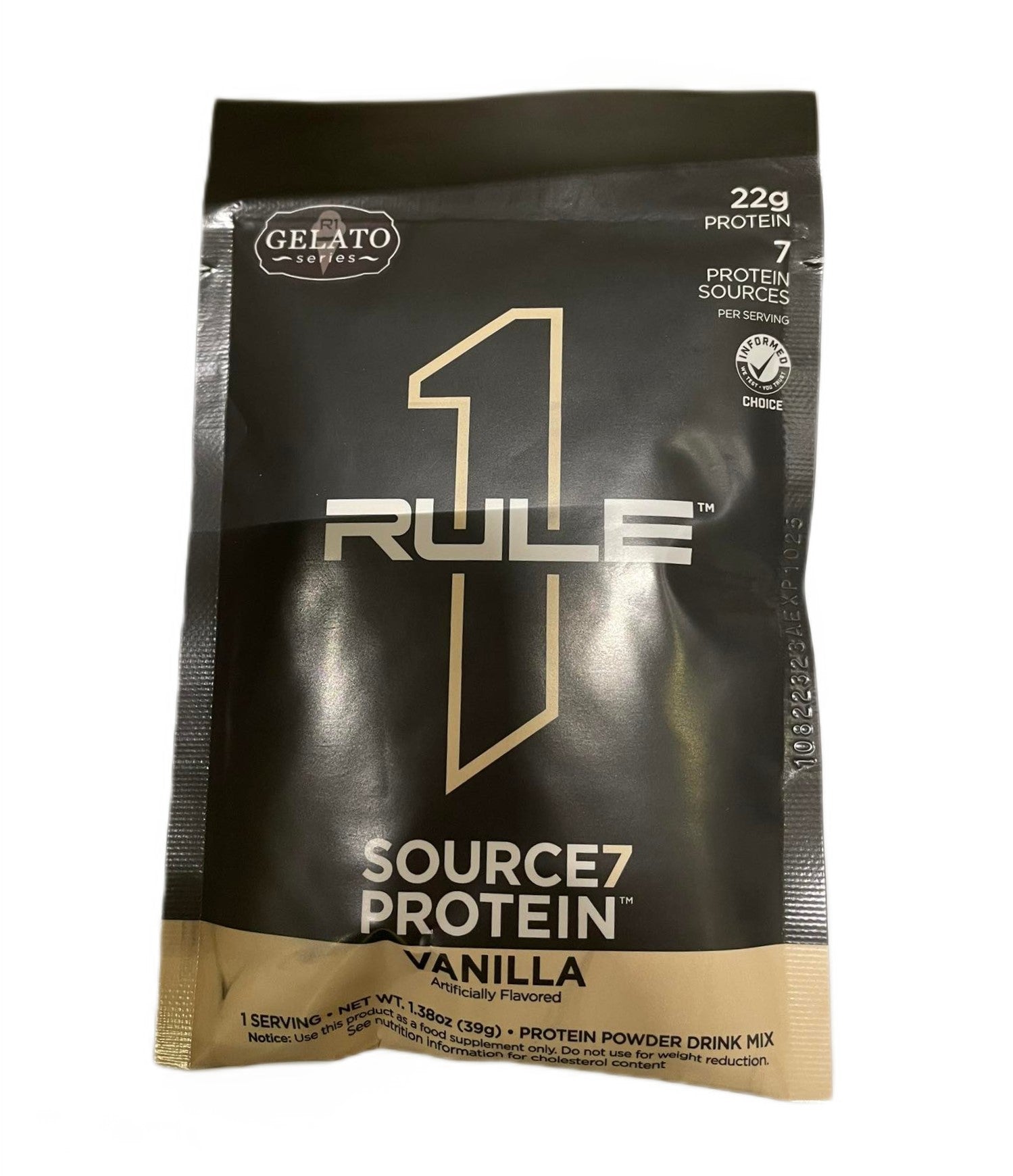 Source7 Protein, Vanilla Gelato - 39g (1 serving) - Rule One