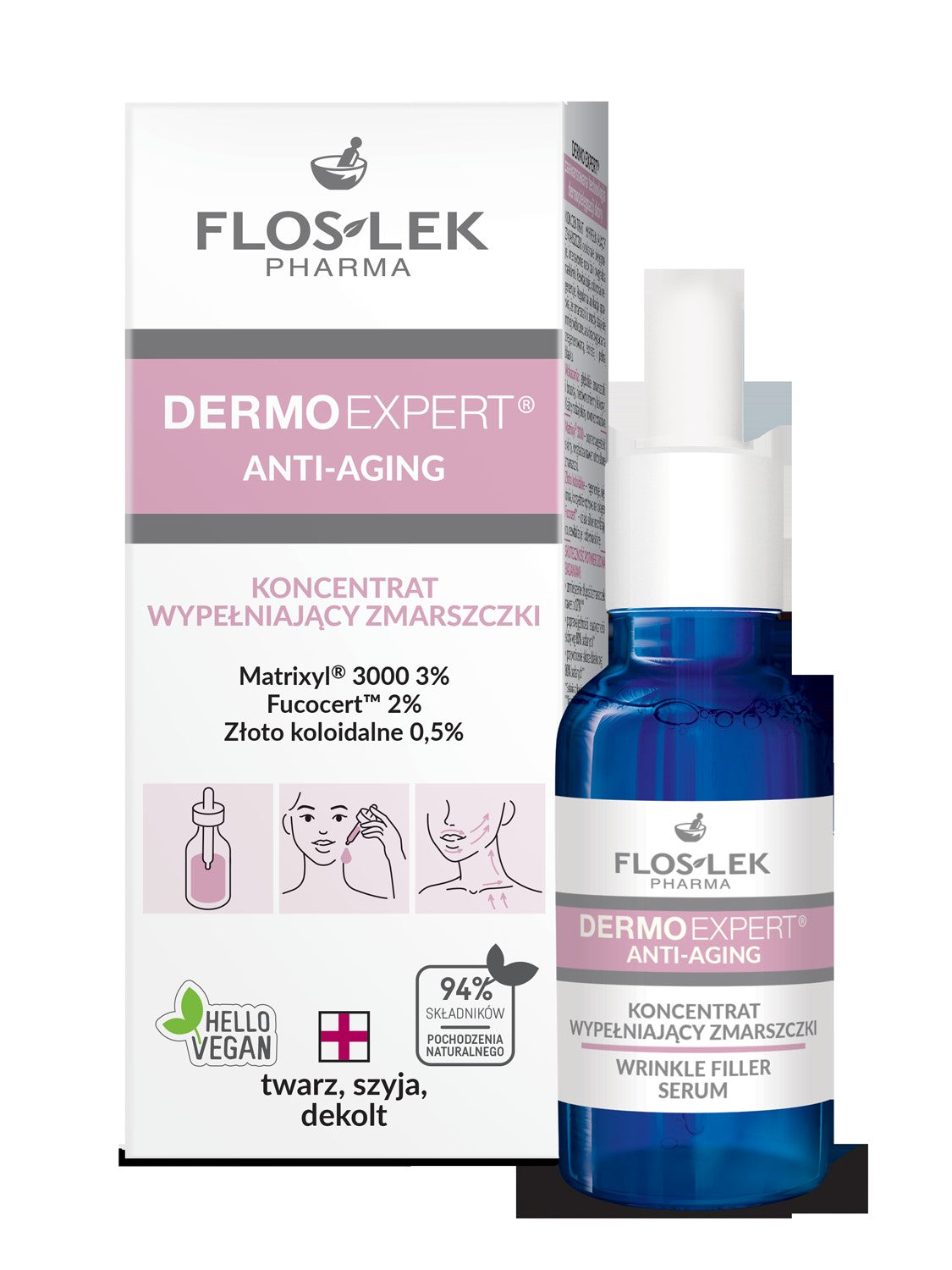 Floslek Pharma Dermo Expert raukšlių užpildymo koncentratas 30ml | Vaistine1.lt