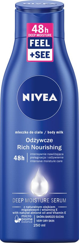 Nivea Body Nourishing Milk 250ml | Vaistine1.lt | WestPharmacy.eu