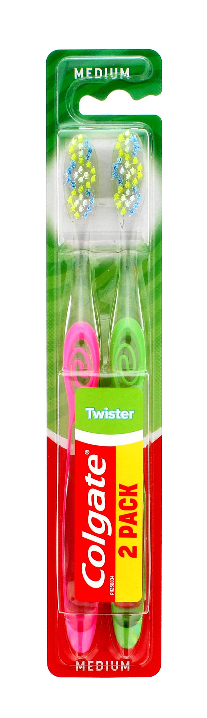 Colgate DUO Twister Medium Toothbrush 1 pack - 2 pieces | Vaistine1.lt