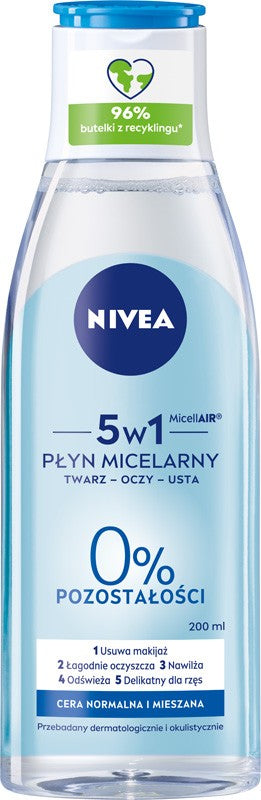 Nivea Micellar makeup remover for normal and combination skin 200ml | Vaistine1.lt | WestPharmacy.eu