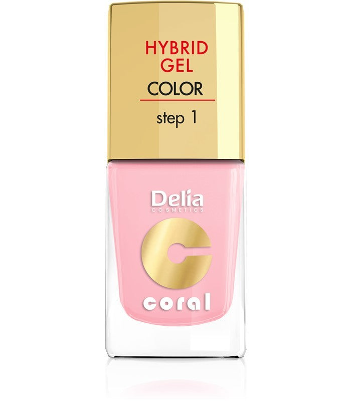 Delia Cosmetics Coral Hybrid Gel Nail Polish No. 04 Pastel Pink 11ml | Vaistine1.lt