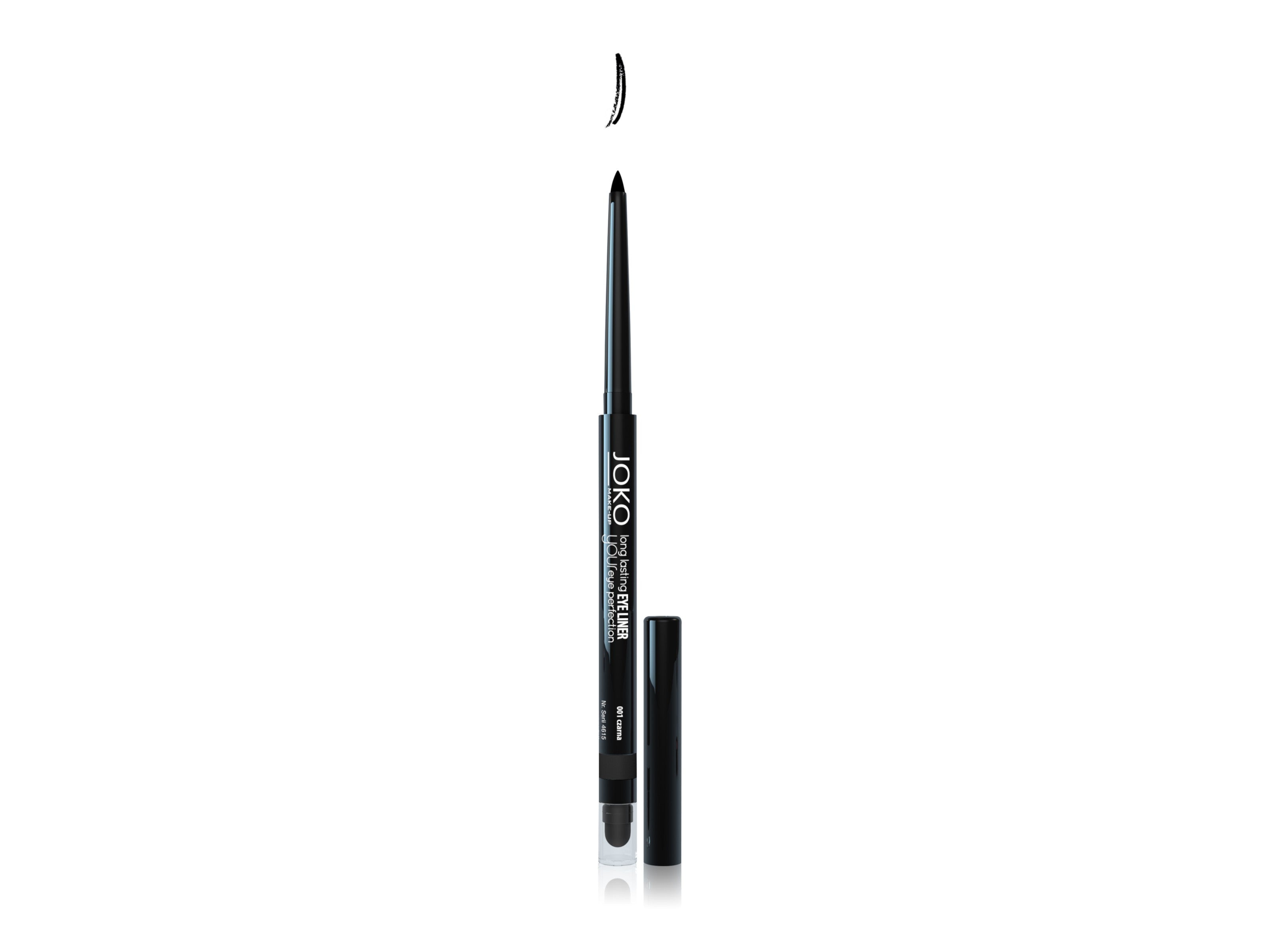 Joko eye pencil twistable with sponge no. 01 black 1pc | Vaistine1.lt