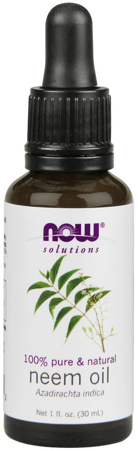 Neem Oil, 100% Pure - 30 ml - NOW Foods | Vaistine1.lt | WestPharmacy.eu