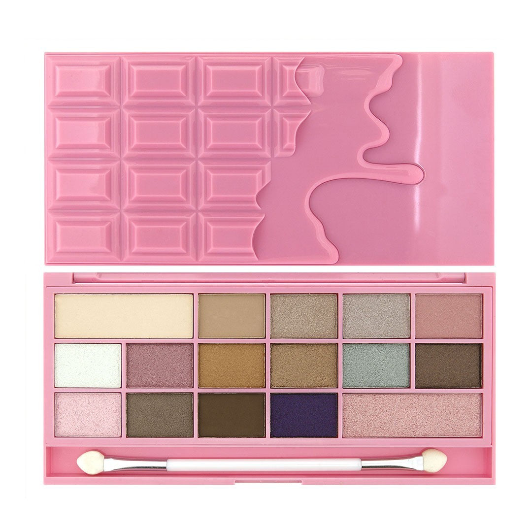 I Heart Makeup Palette Eyeshadow Set Chocolate Pink Fizz 22g (16 colors) | Vaistine1.lt