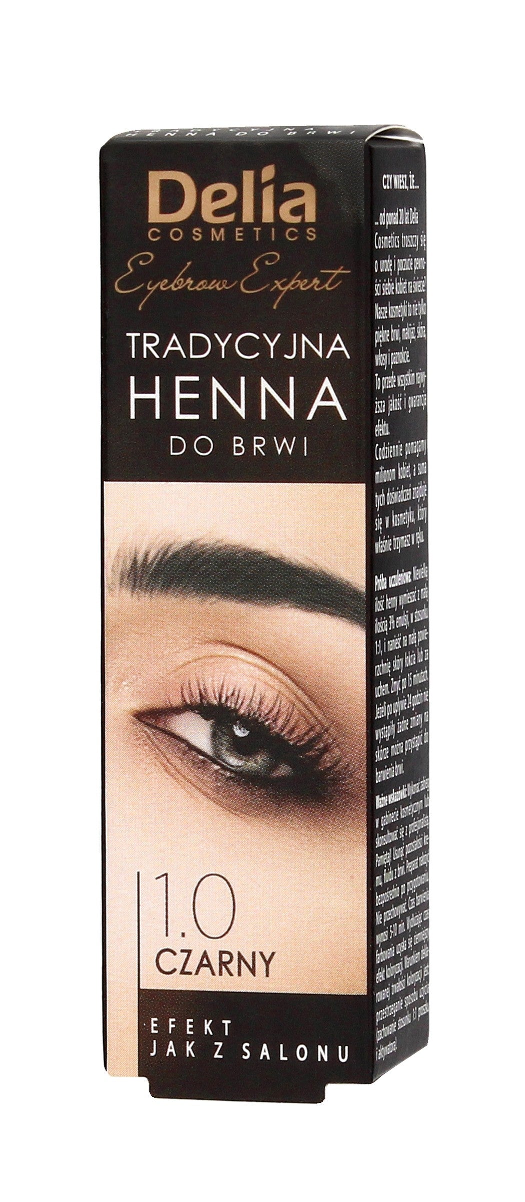 Delia Cosmetics Eyebrow Henna 1.0 Black 1 piece | Vaistine1.lt