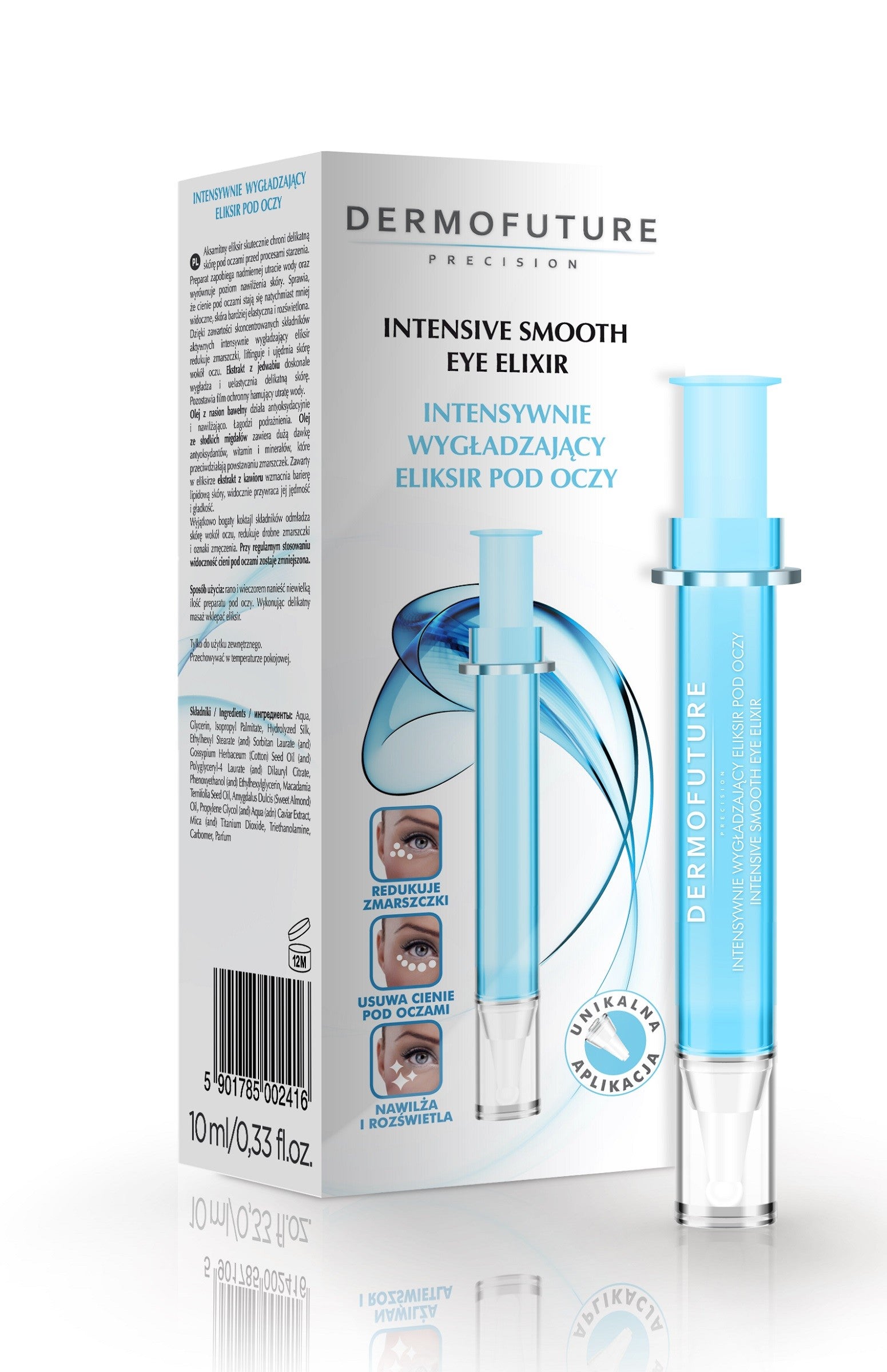 Dermofuture Precision Intensively smoothing eye elixir 10ml | Vaistine1.lt