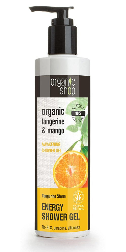 Organic Shop Energizing Shower Gel Tangerine Storm | Vaistine1.lt