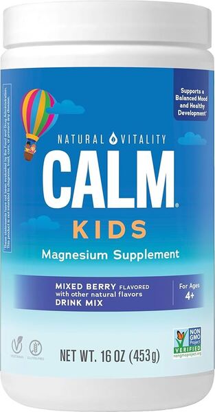 Natural Calm Kids, Mixed Berry - 453g - Natural Vitality