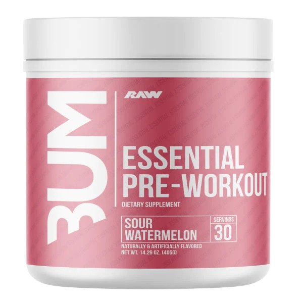 CBUM Essential Pre-Workout, Sour Watermelon - 405g - Raw Nutrition