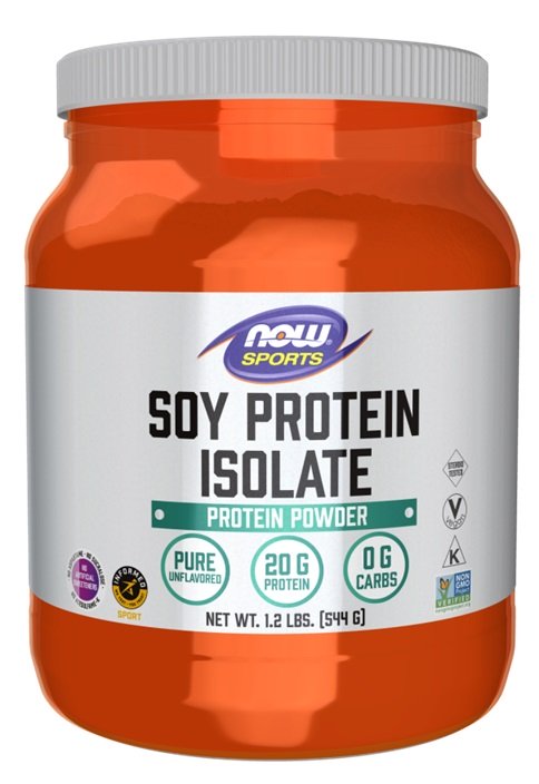 Soy Protein Isolate, Unflavored - 544g - NOW Foods