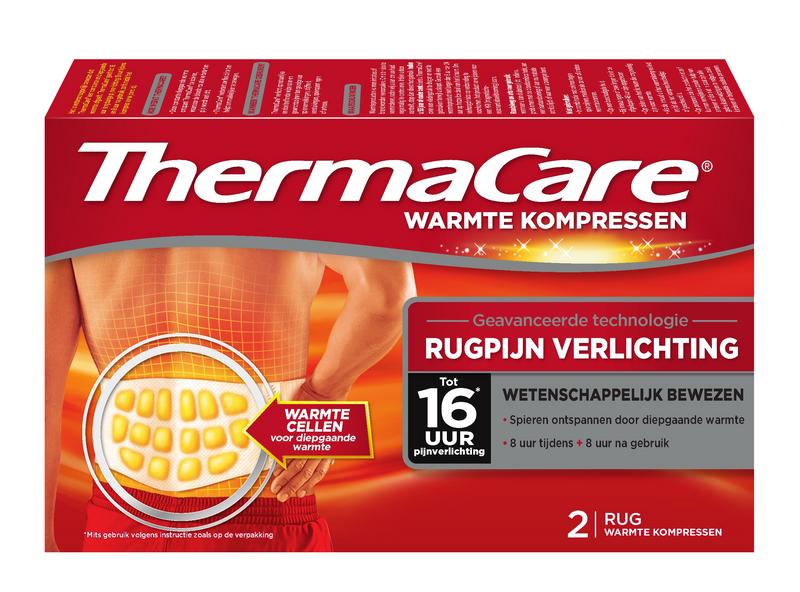 Rugpijn verlichting warmte kompres - 2st - Thermacare - Vaistine1.lt