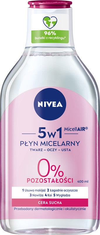 Nivea Micellar makeup remover for dry skin 400ml | Vaistine1.lt | WestPharmacy.eu