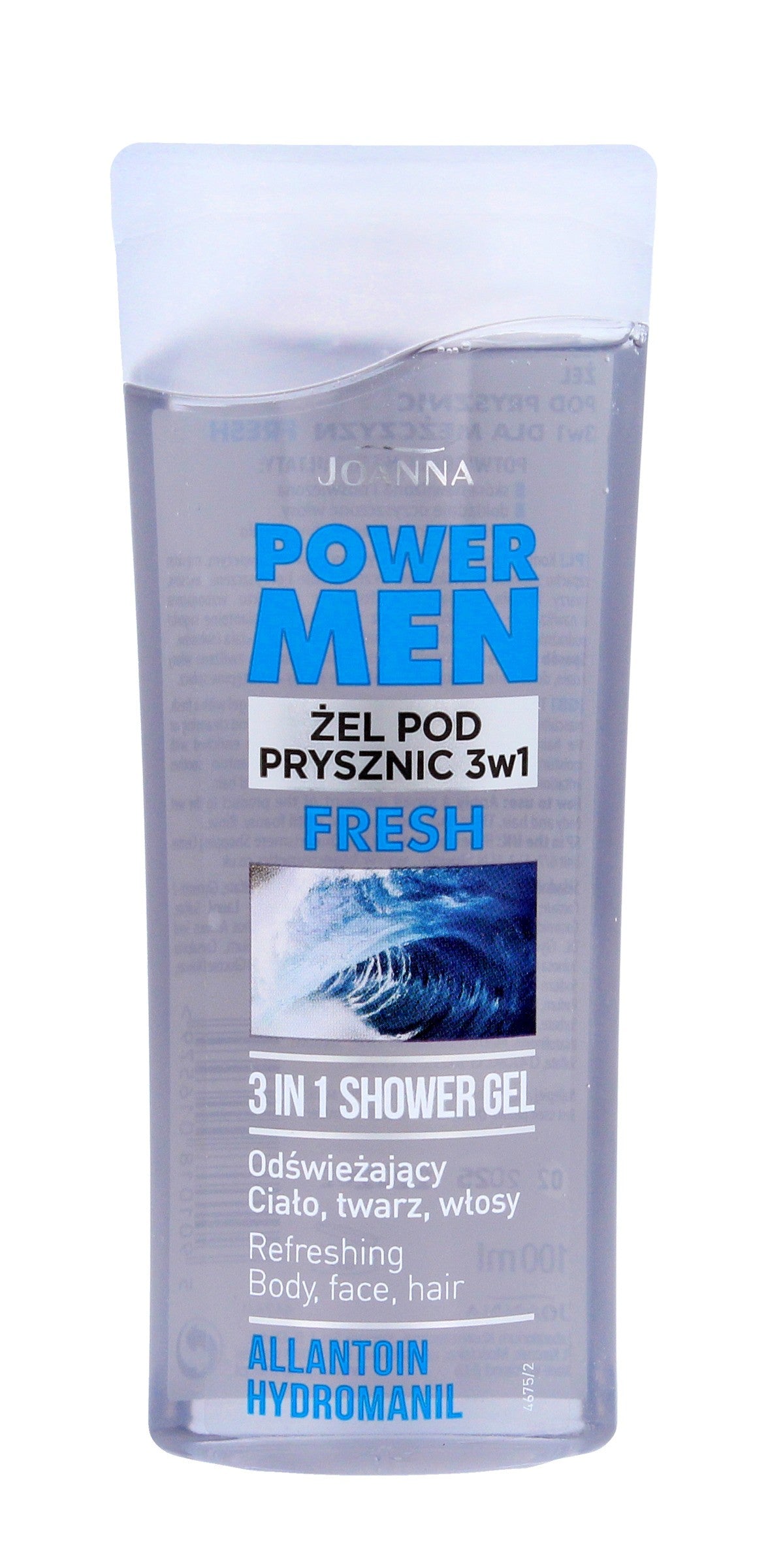 Joanna Power Men 3-in-1 Shower Gel Shampoo 100ml | Vaistine1.lt