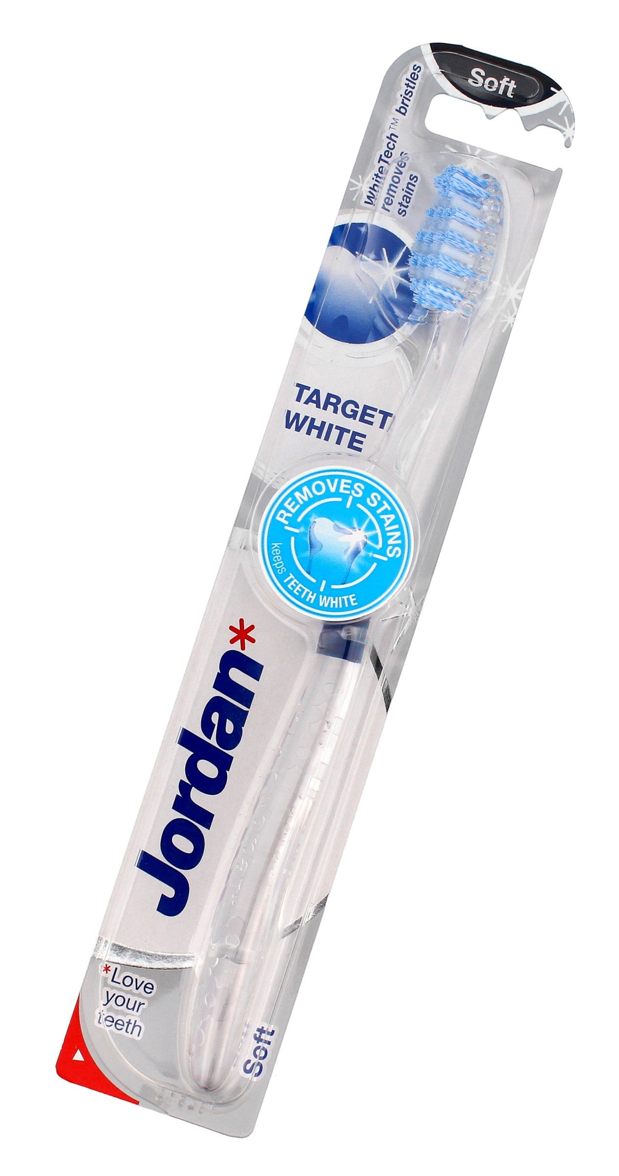 Jordan Target White soft toothbrush 1 piece | Vaistine1.lt