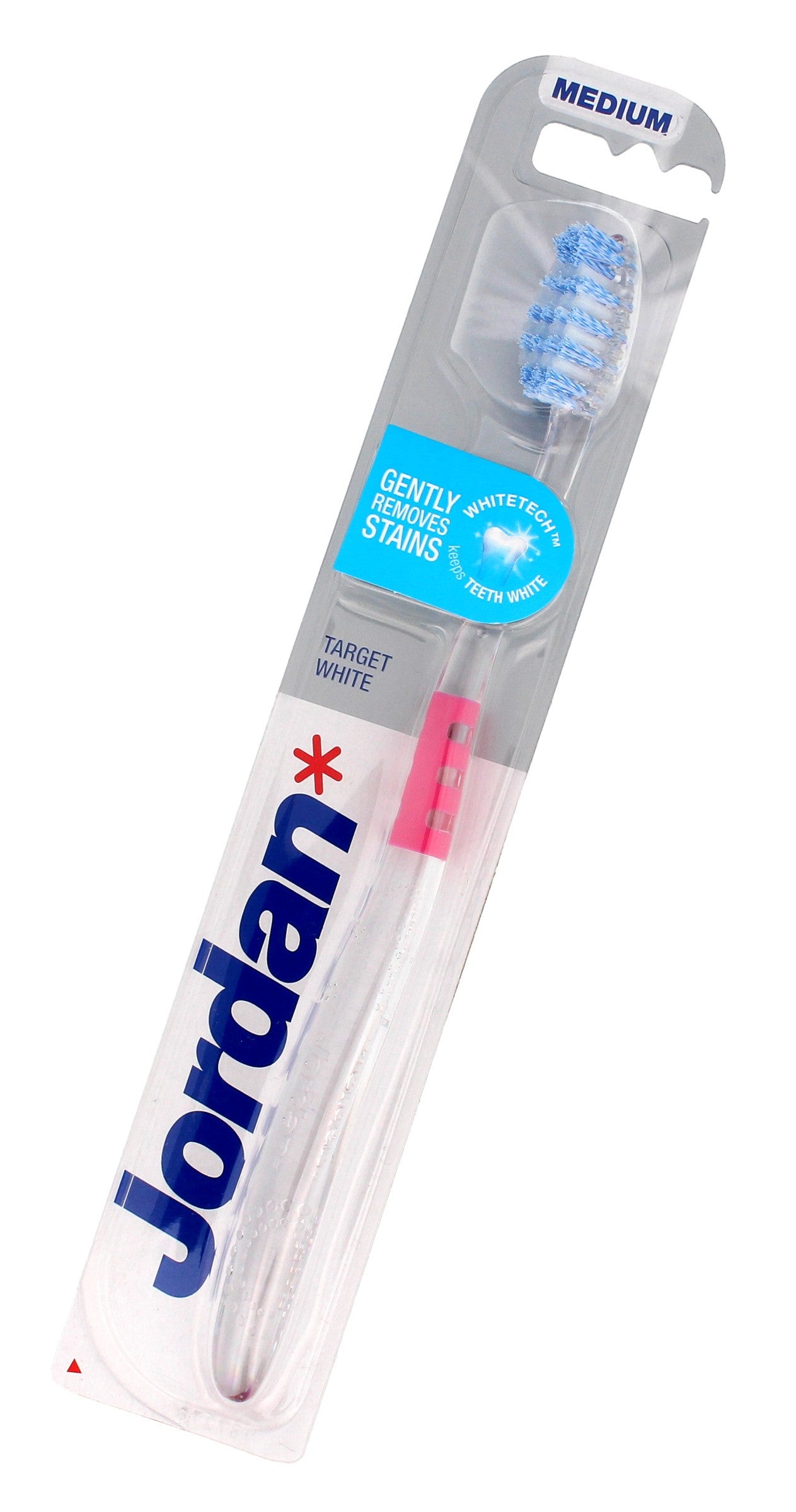 Jordan Target White medium toothbrush 1 piece | Vaistine1.lt