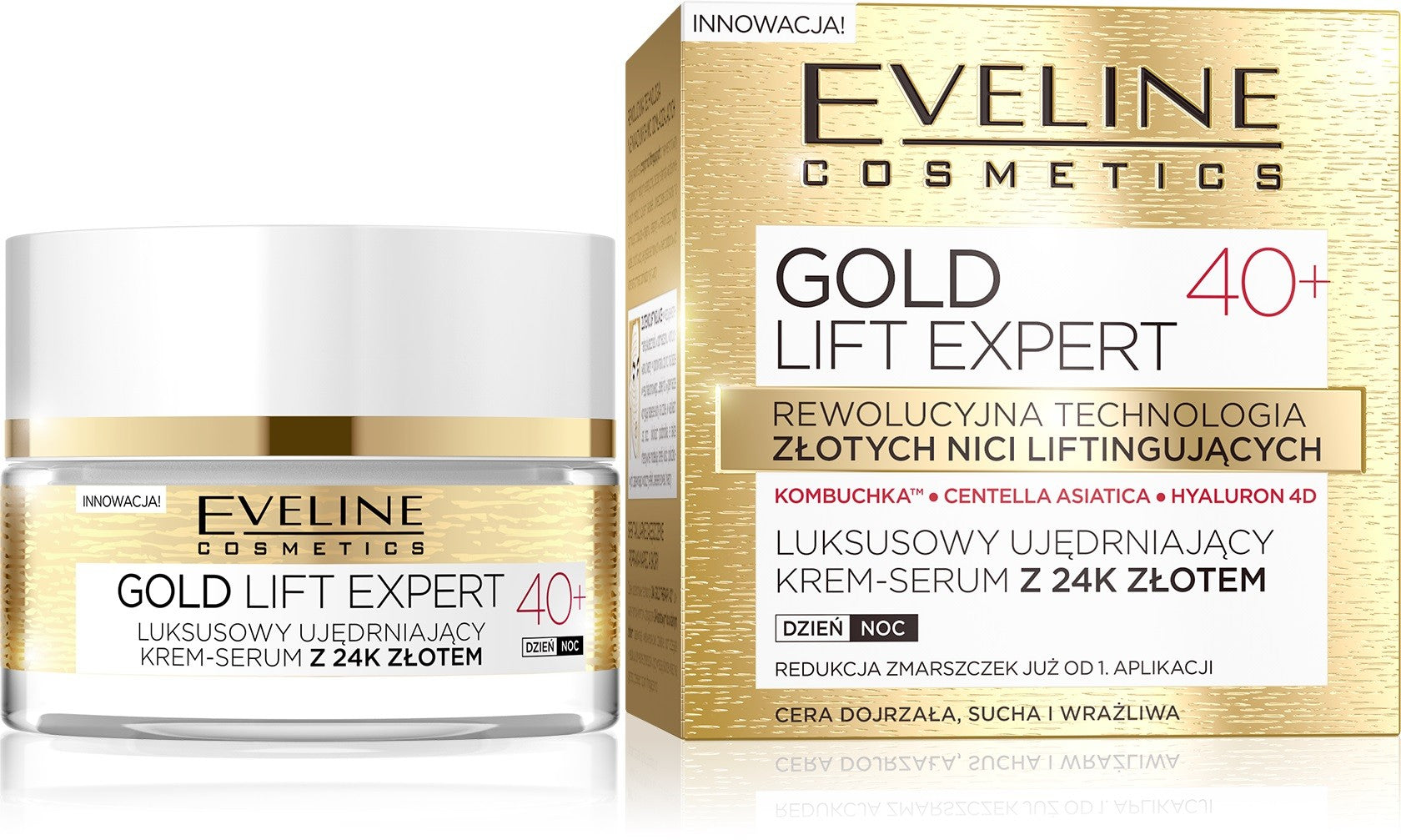 Eveline Gold Lift Expert 40+ Firming cream-serum for day and night 50ml | Vaistine1.lt