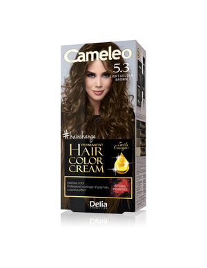 Delia Cosmetics Cameleo HCC Permanent Hair Color Omega+ No. 5.3 Light Golden Brown 1op. | Vaistine1.lt