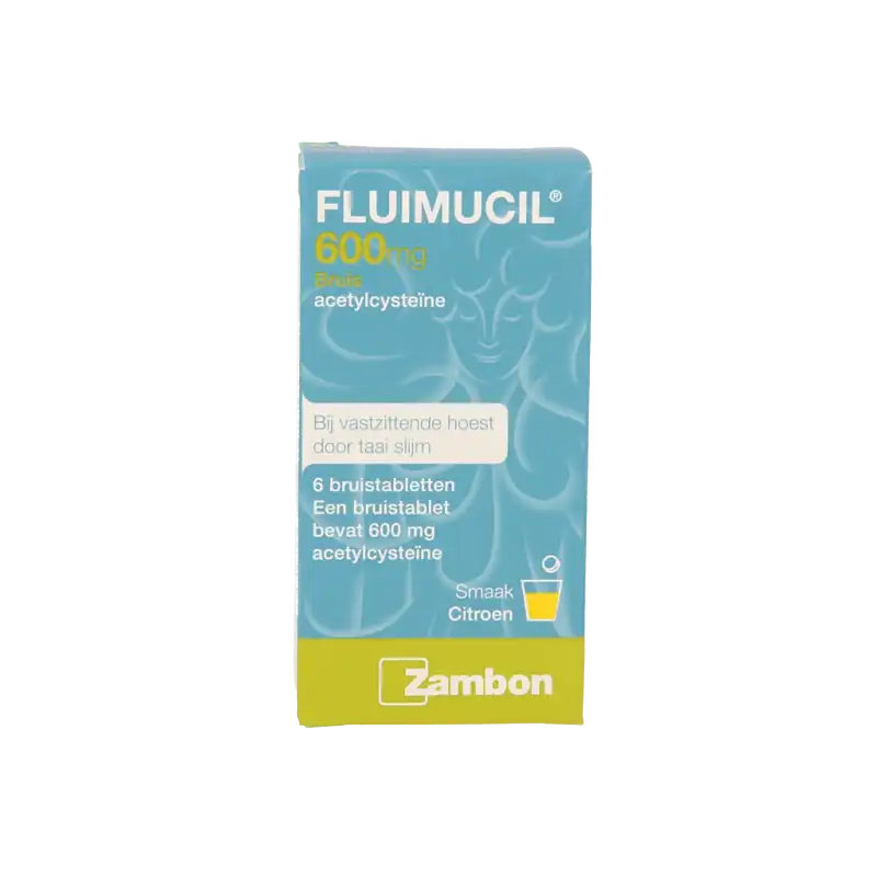 Fluimucil 600 mg - 6 Bruistabletten - Vaistine1.lt