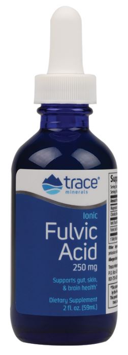 Ionic Fulvic Acid, 250mg - 59 ml - Trace Minerals | Vaistine1.lt | WestPharmacy.eu