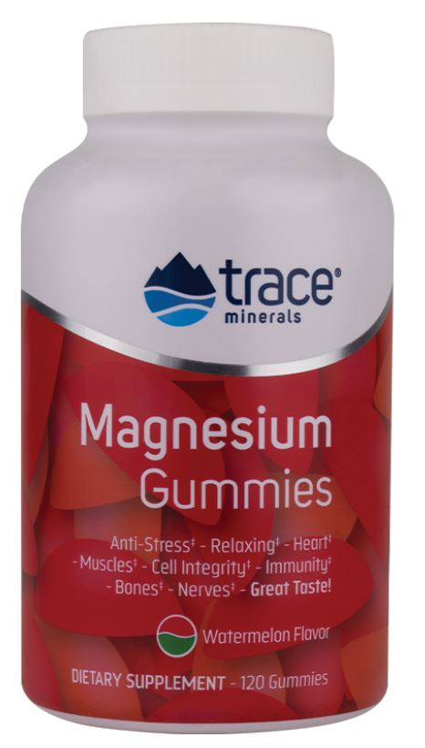 Magnesium Gummies, Watermelon - 120 gummies - Trace Minerals | Vaistine1.lt | WestPharmacy.eu
