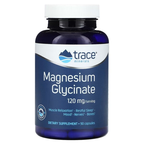 Magnesium Glycinate - 90 caps - Trace Minerals | Vaistine1.lt | WestPharmacy.eu