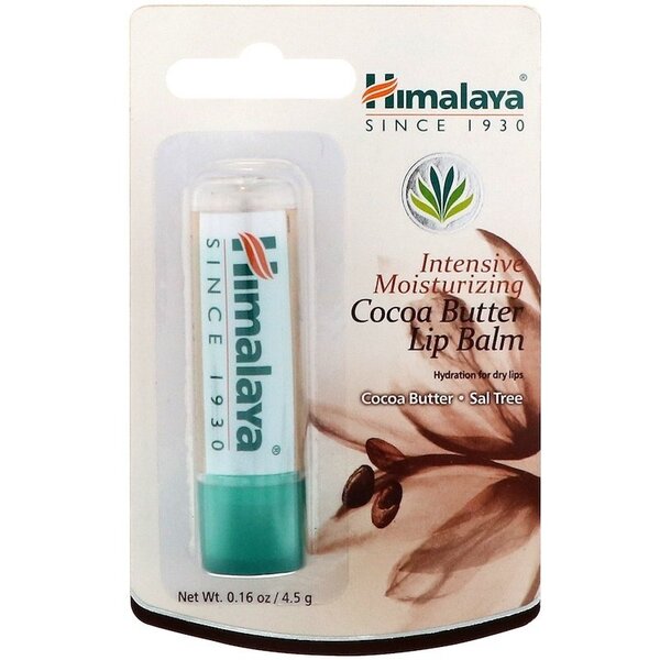 Intensive Moisturizing Cocoa Butter Lip Balm - 4.5g - Himalaya | Vaistine1.lt | WestPharmacy.eu