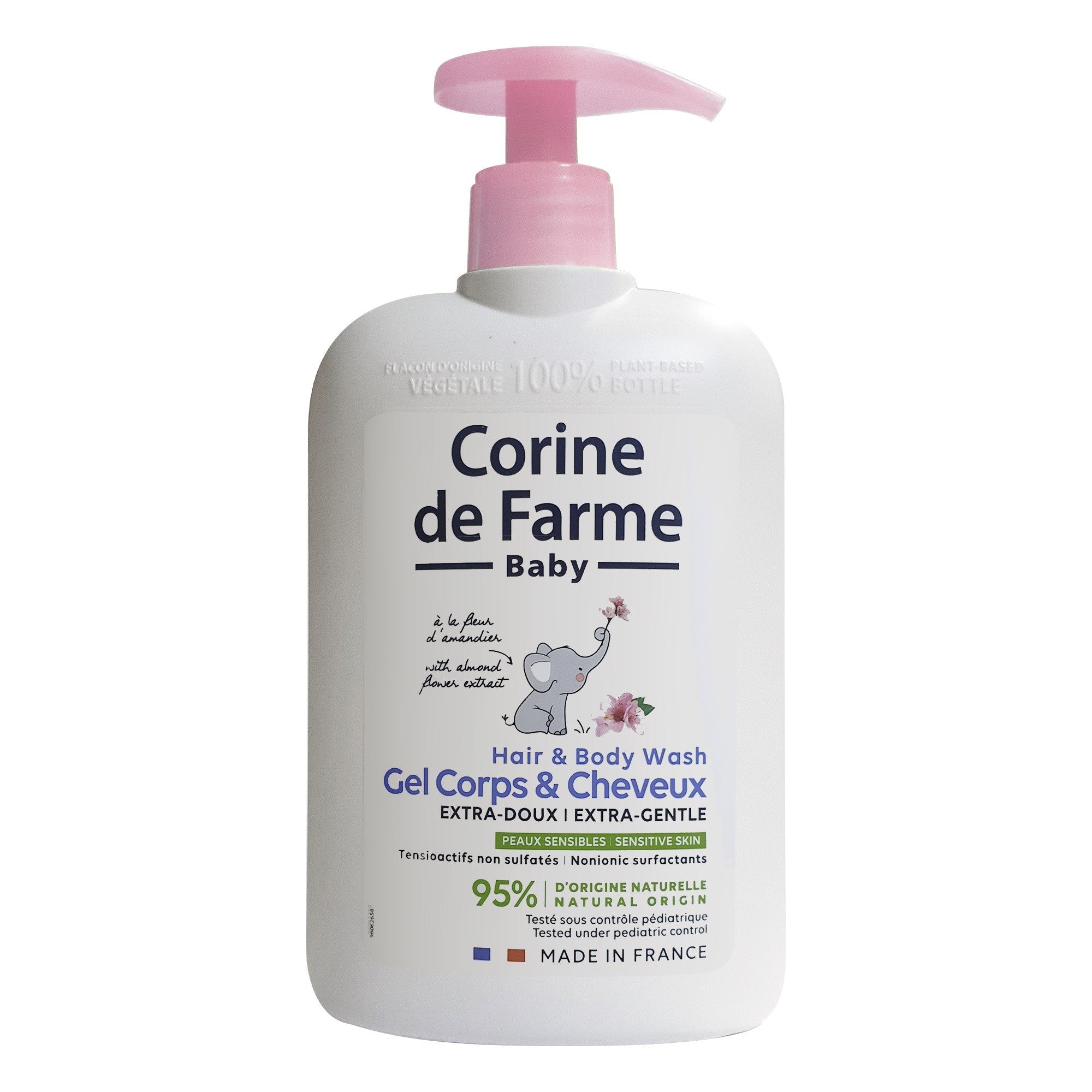 Corine de Farme BeBe Extra delicate body and hair wash gel 2in1 almond 500ml | Vaistine1.lt