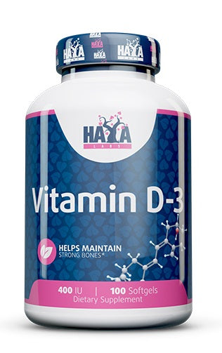 Vitamin D-3, 400 IU - 100 softgels - Haya Labs
