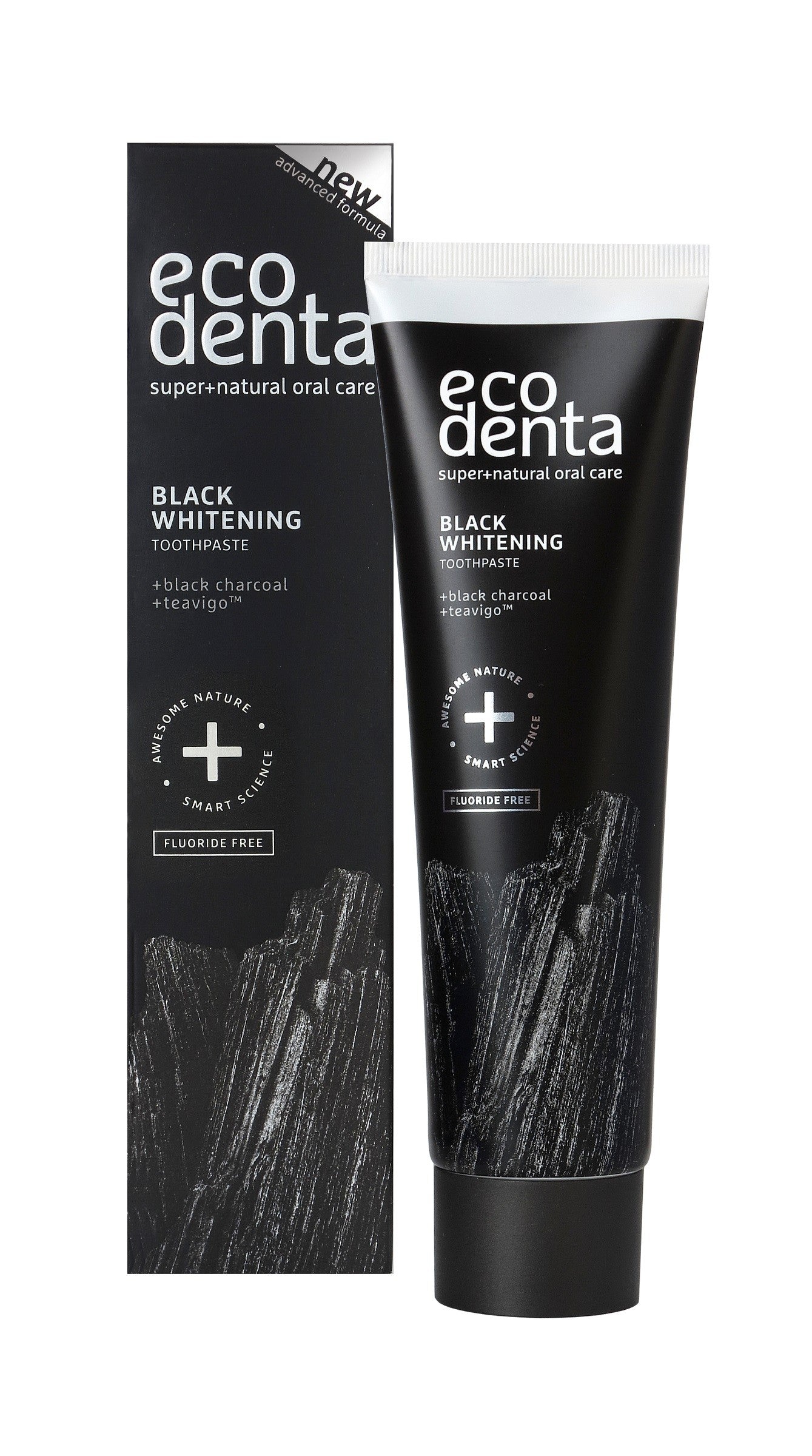 ECODENTA Whitening Toothpaste with Activated Charcoal Extra 100ml | Vaistine1.lt