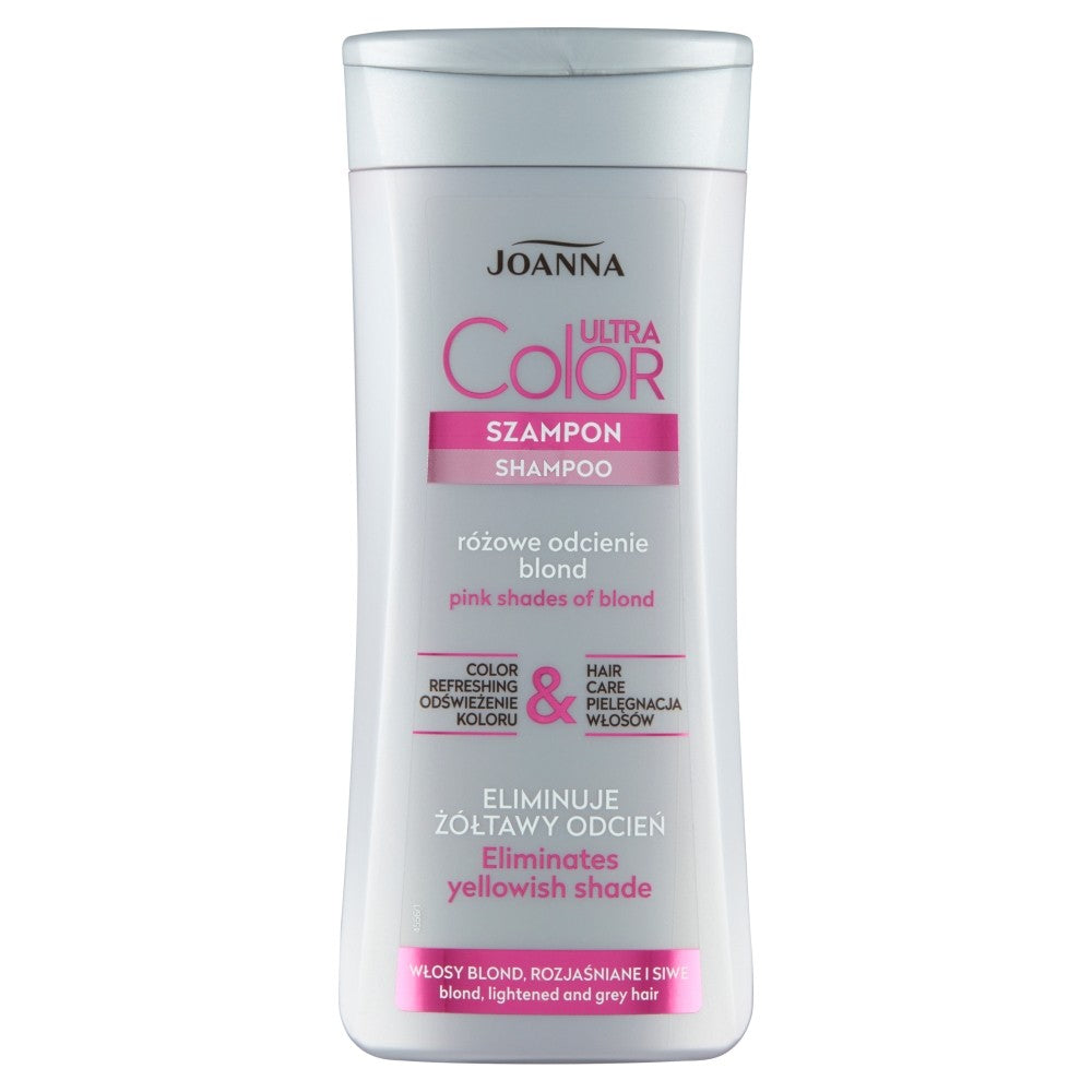 Joanna Ultra Color System Pink Shampoo for blonde, lightened, and gray hair 200ml | Vaistine1.lt