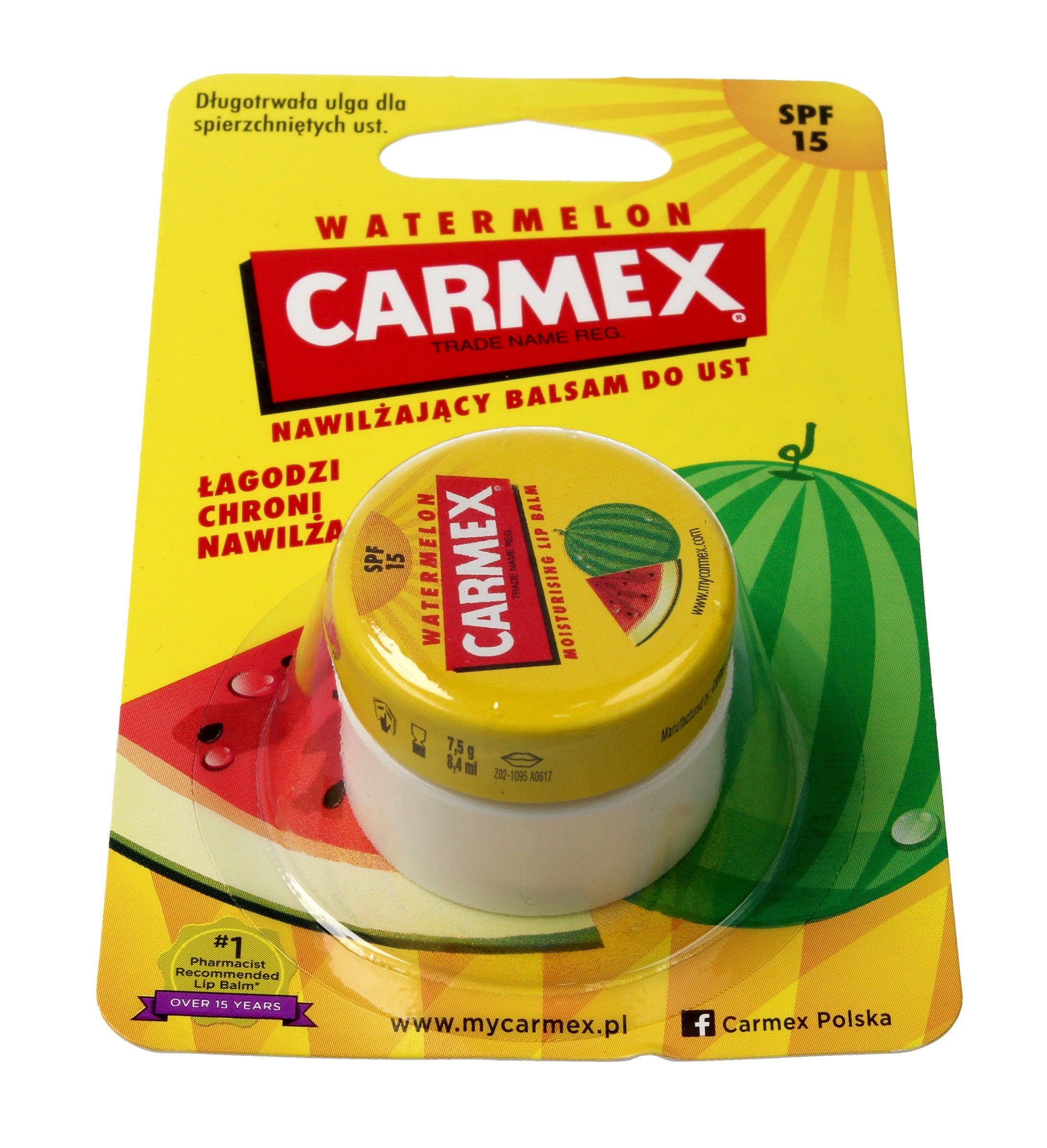 Carmex drėkinantis lūpų balzamas arbūzas 7,5 g | Vaistine1.lt