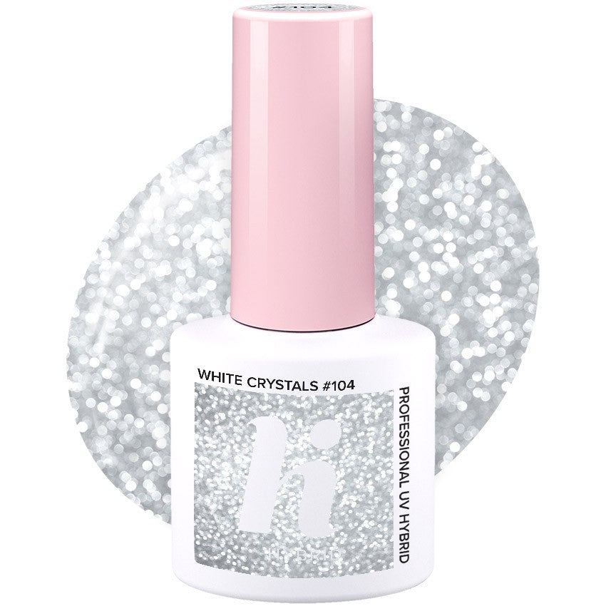 Hi Hybrid Hybrid Lacquer No. 104 White Crystals 5ml | Vaistine1.lt