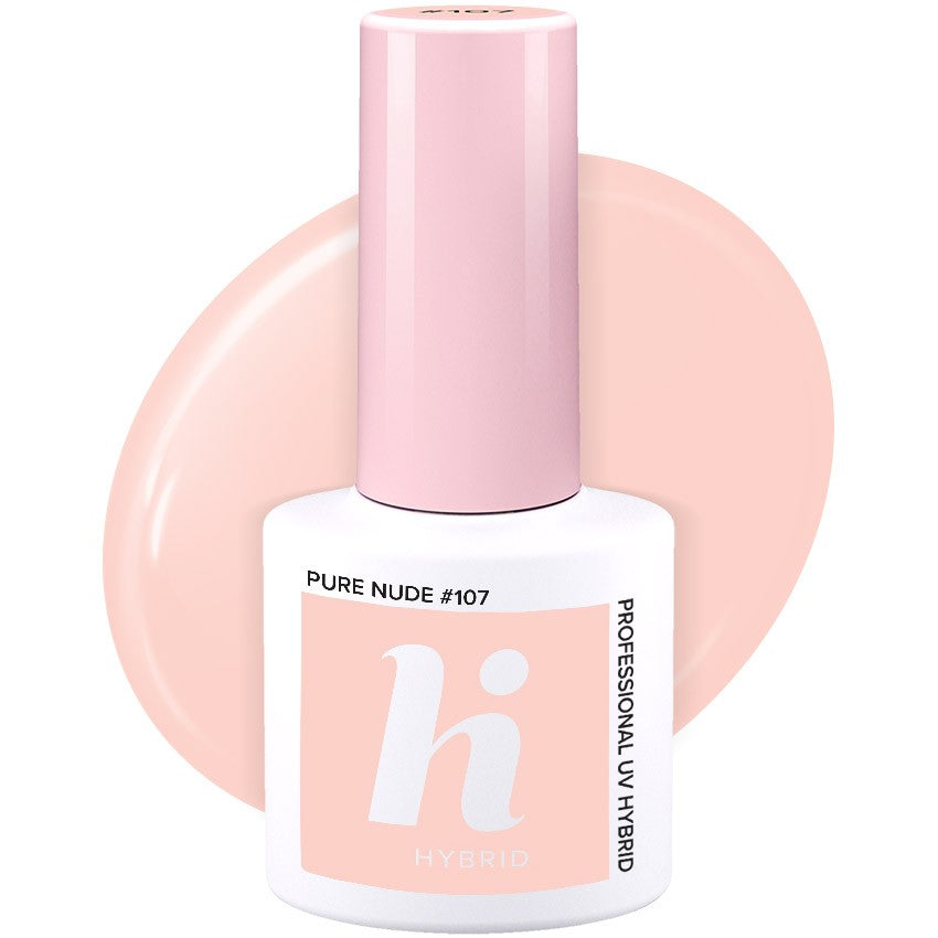 Hi Hybrid Hybrid Lacquer No. 107 Pure Nude 5ml | Vaistine1.lt