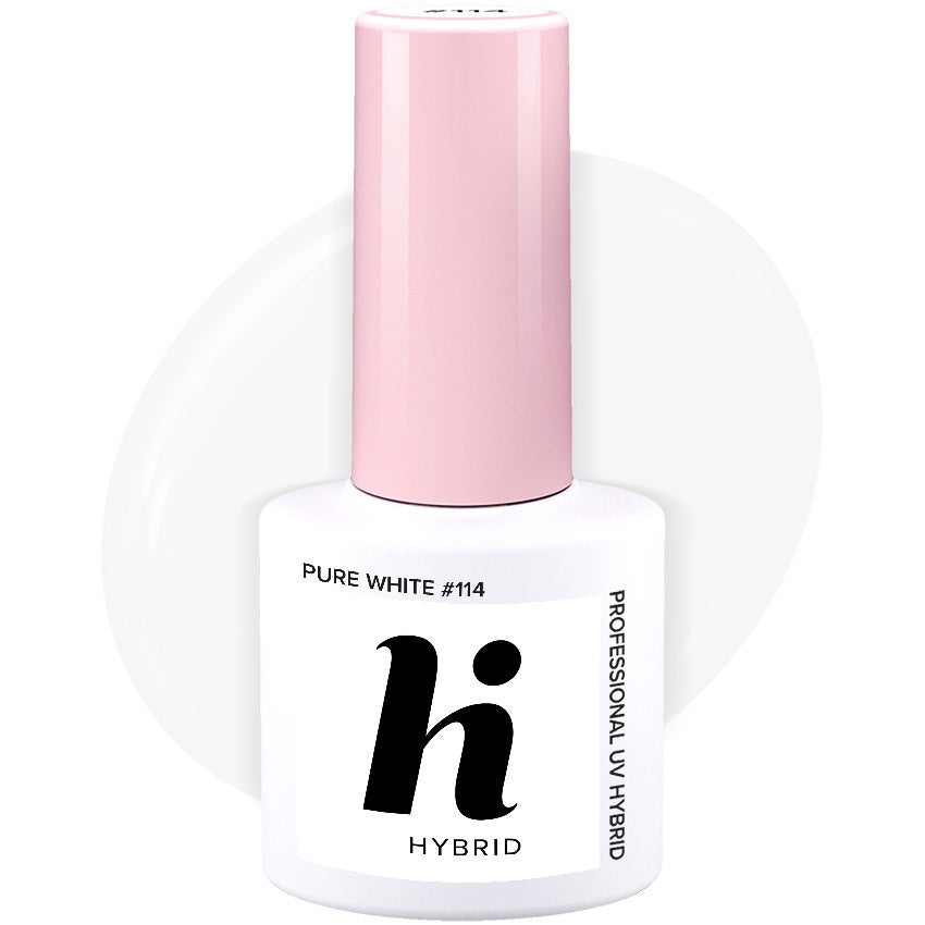 Hi Hybrid Hybrid Lacquer No. 114 Pure White 5ml | Vaistine1.lt