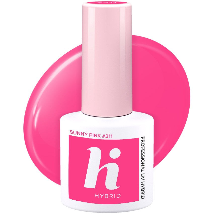 Hi Hybrid Hybrid Lacquer No. 211 Sunny Pink 5ml | Vaistine1.lt