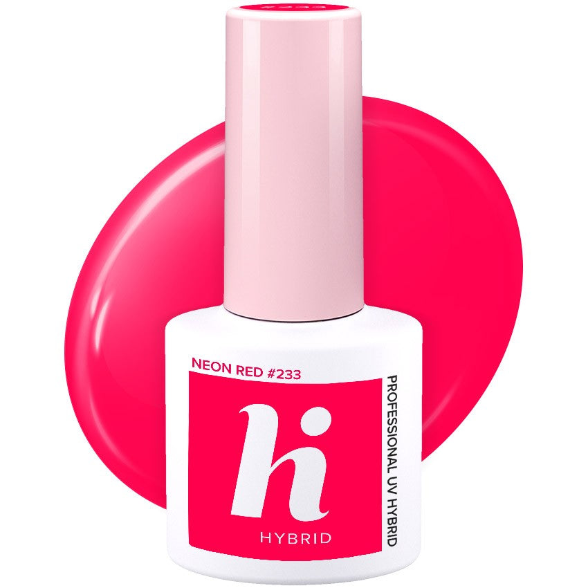 Hi Hybrid Lacquer hybrid number 233 Neon Red 5ml | Vaistine1.lt