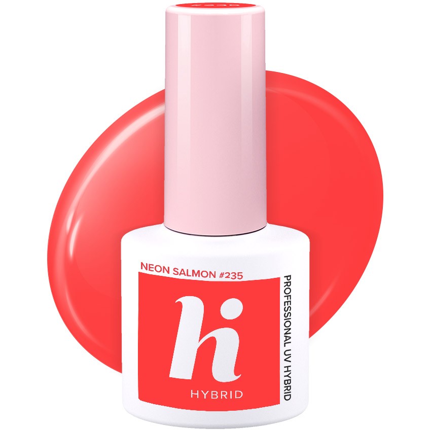 Hi Hybrid Hybrid Lacquer No. 235 Neon Salmon 5ml | Vaistine1.lt