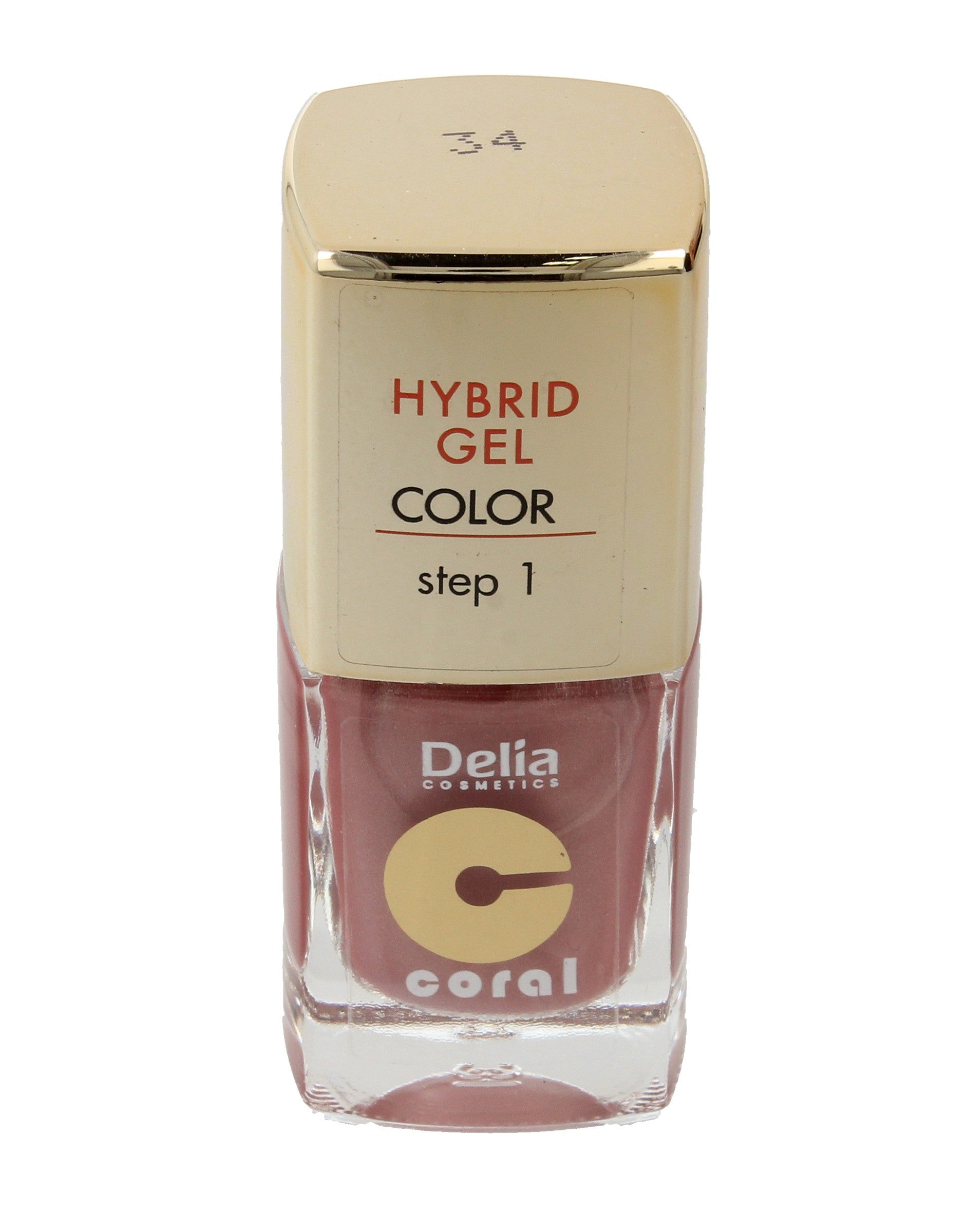 Delia Cosmetics Coral Hybrid Gel Nail Polish No. 34 Skin Pearl 11ml | Vaistine1.lt