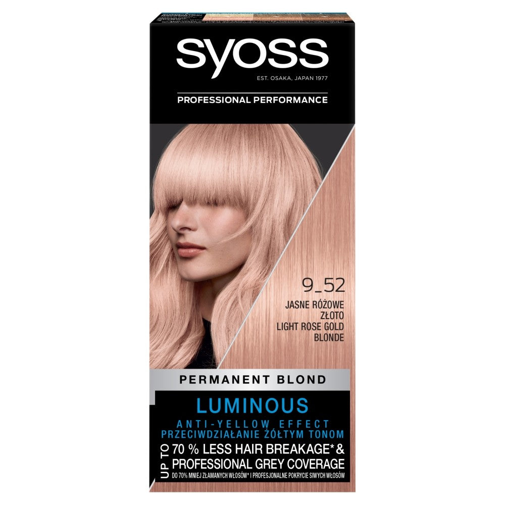 Schwarzkopf Syoss Hair Color 9-52 Light Pink Gold 1op. | Vaistine1.lt